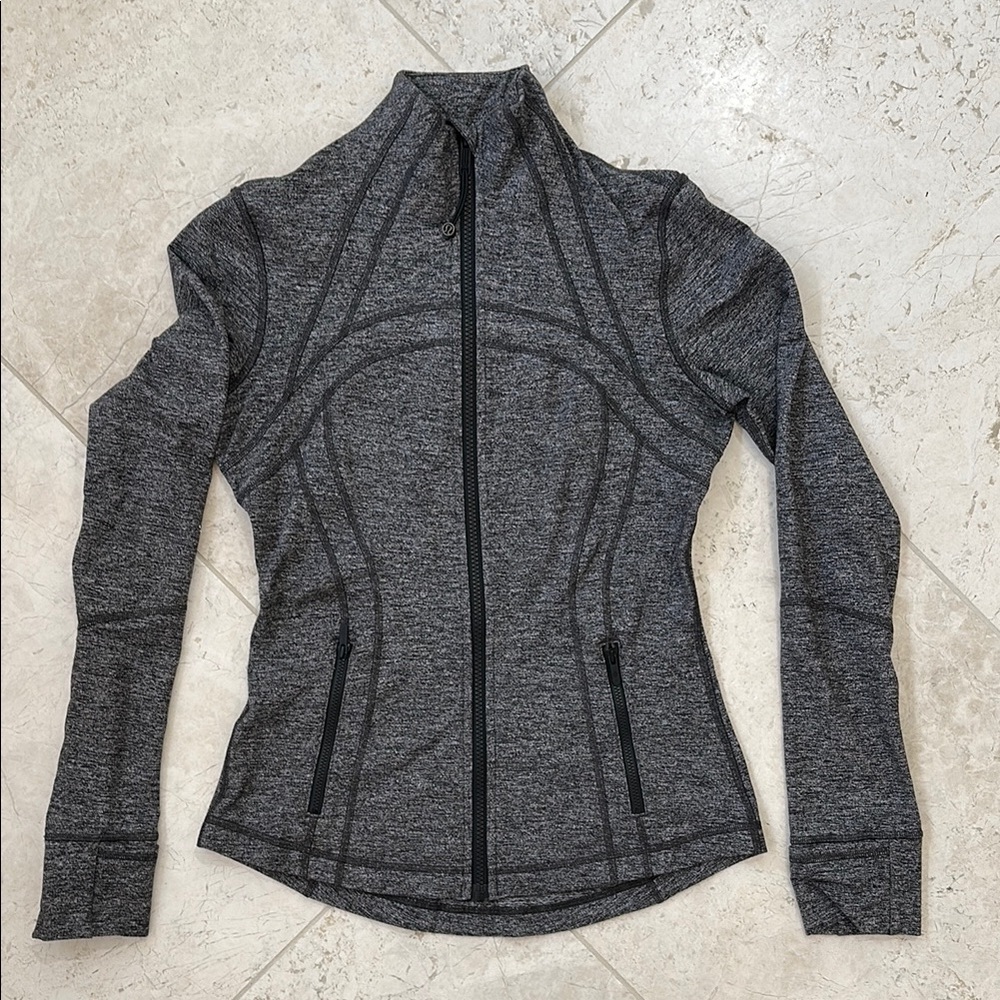 lululemon define jacket heathered gray size 6